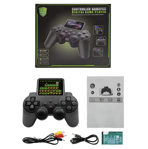 Портативна ретро міні-ігрова приставка Gamepad S10, екран 2,4″, 520 ігор, джойстик