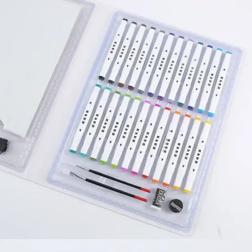 Дитячий набір для малювання 007: 98 предметів, мольберт у кейсі, набір для творчості