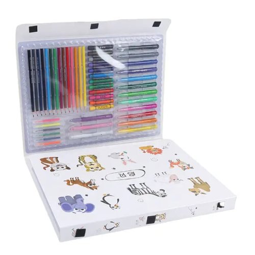 Дитячий набір для малювання 007: 98 предметів, мольберт у кейсі, набір для творчості