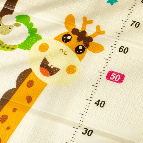 Дитячий складаний термокилимок-розвивайка 200×180 см, ігровий килимок Folding Baby Mat з ростоміром