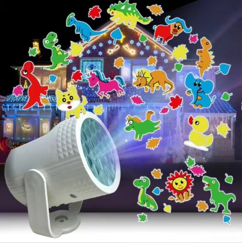 Дитячий світильник-проектор LY-1068 із милими тваринками, слайд-проектор для дітей