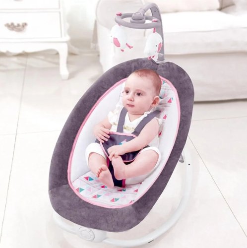 Шезлонг-гойдалка Mastela 6917 з мелодіями та підвісними іграшками для дітей