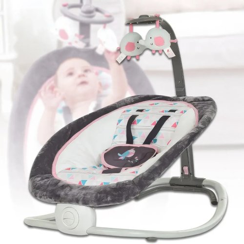 Шезлонг-гойдалка Mastela 6917 з мелодіями та підвісними іграшками для дітей