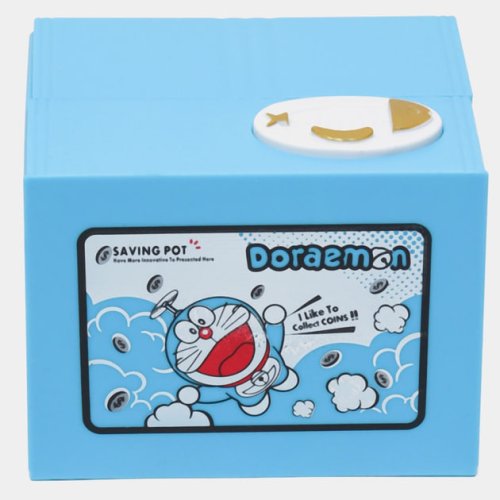 Інтерактивна дитяча скарбничка DORAEMON з автоприйомом монет, на батарейках
