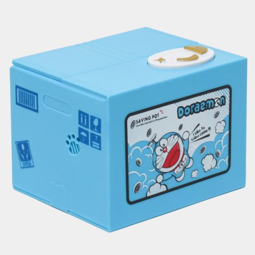 Інтерактивна дитяча скарбничка DORAEMON з автоприйомом монет, на батарейках