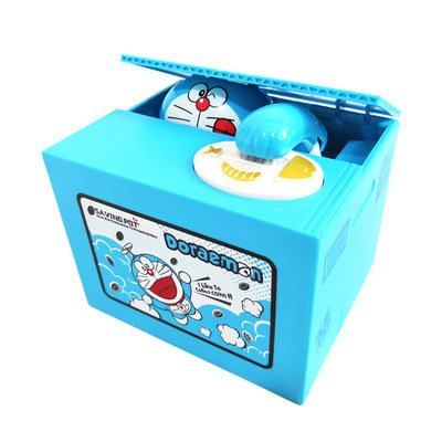 Інтерактивна дитяча скарбничка DORAEMON з автоприйомом монет, на батарейках