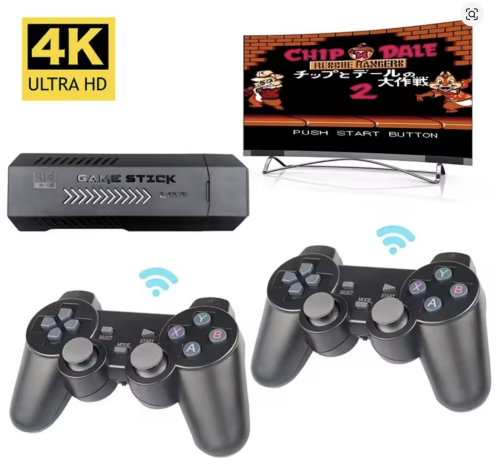 Ігрова приставка X2 Plus Gamestick 64GB, 4K Ultra HD, 2 бездротові джойстики