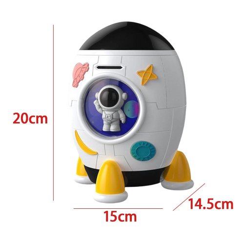 Дитячий електронний сейф-скарбничка «Ракета» 852A з музикою