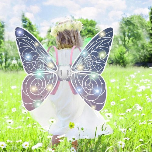 LED-крила феї Shadow Angel з підсвічуванням і рухомим механізмом для чарівного образу