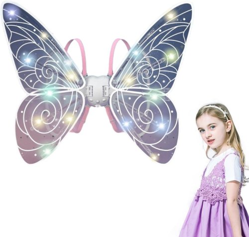 LED-крила феї Shadow Angel з підсвічуванням і рухомим механізмом для чарівного образу