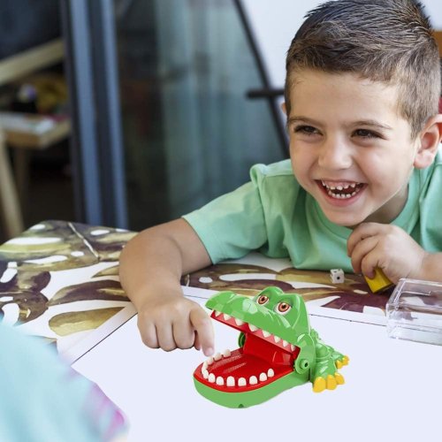 Інтерактивна настільна гра для дітей Qunxing «Крокодил-дантист»