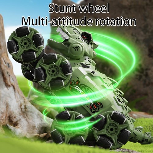 RC динозавр-трансформер: 8-колісна трюкова машинка-робот на радіокеруванні