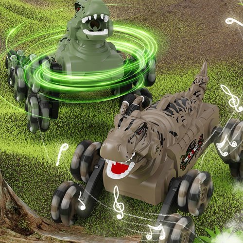 RC динозавр-трансформер: 8-колісна трюкова машинка-робот на радіокеруванні