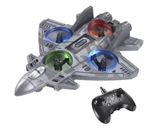 Радіокерований літачок-винищувач CZ35 з LED-підсвіткою, трюки 360° (RC)