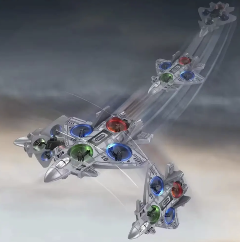 Радіокерований літачок-винищувач CZ35 з LED-підсвіткою, трюки 360° (RC)