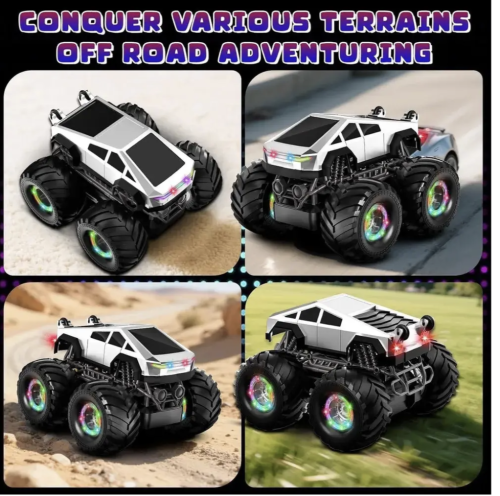 RC позашляховик-джип Stunt Car Cybertruck LH-C096 з трюками 360° Off Road