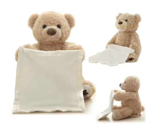 Іграшка плюшевий електричний музичний ведмедик для дітей, 33 см