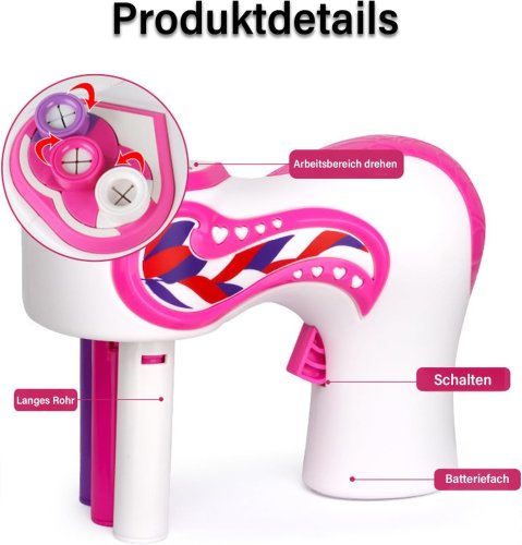 Дитячий набір для плетіння косичок 892-1 для стильних зачісок і гри в перукаря