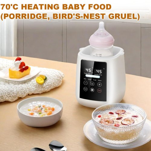 Портативний стерилізатор‑підігрівач дитячих пляшечок 8в1 від акумулятора, USB зарядка