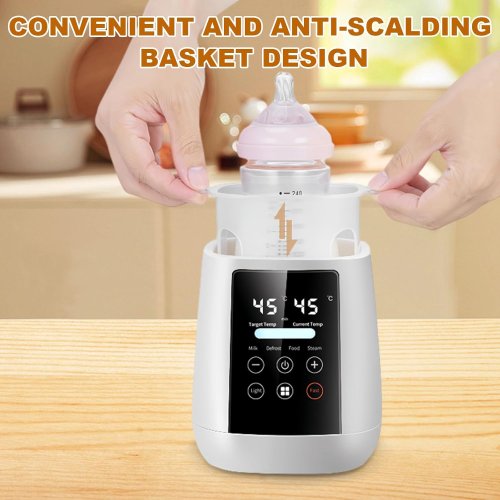 Портативний стерилізатор‑підігрівач дитячих пляшечок 8в1 від акумулятора, USB зарядка