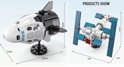 Дитячий конструктор космічна ракета Space Shuttle (шаттл), 452 деталі, великий набір для космосу