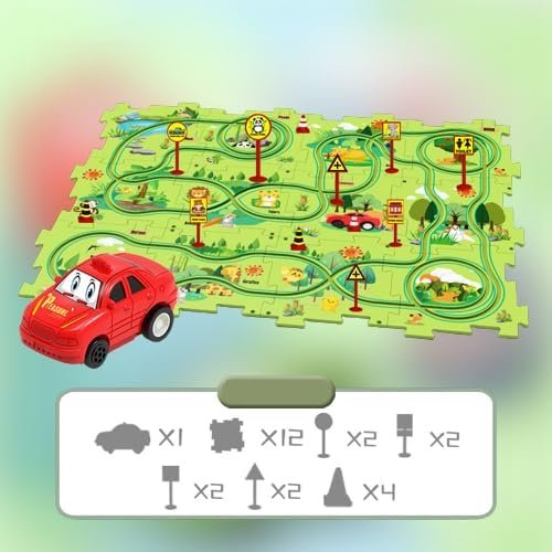 Розвивальний пазл-іграшка 5PCS Rail Car для дітей (5 елементів)