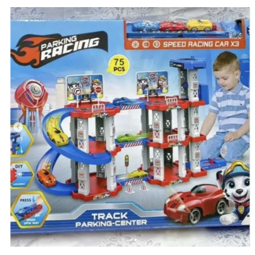 Ігрова траса-парковка (трек) Childrens Rail Car MH2006 для дітей, «Щенячий патруль»