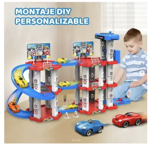 Ігрова траса-парковка (трек) Childrens Rail Car MH2006 для дітей, «Щенячий патруль»