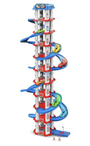 Ігрова траса‑парковка для дітей Childrens Rail Car MH2006, сімейний набір