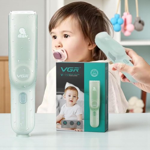 Дитяча машинка для стрижки VGR V-155 з вакуумним контейнером