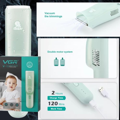 Дитяча машинка для стрижки VGR V-155 з вакуумним контейнером