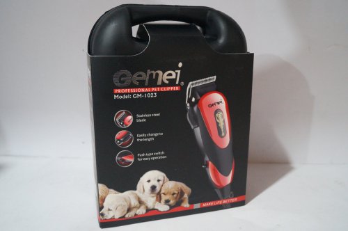 Професійна машинка для стрижки тварин Gemei GM-1023 (грумінг)