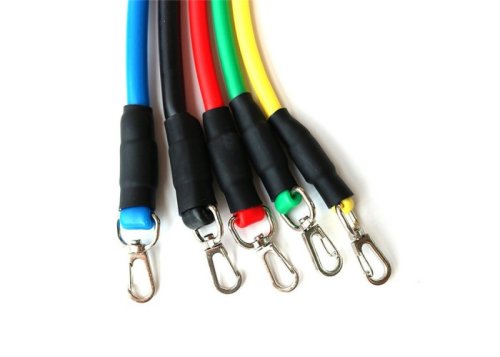 Набір еспандерів Power Resistance Bands: багатофункц. тренажер 5 джгутів + чохол