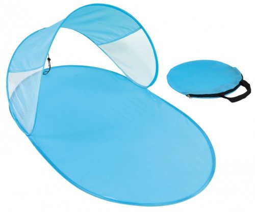 Пляжна підстилка‑намет автоматична з сонцезахисним козирком (тент) 150×80×50 см