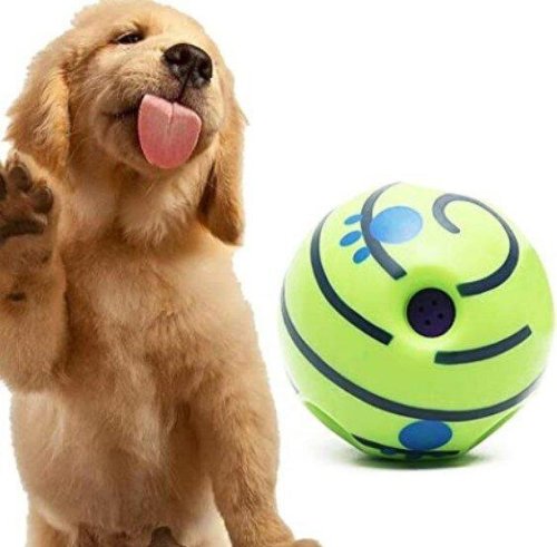 Іграшка для собак Wobble Wag Giggle — гигикаючий м’яч зі звуком для активної гри