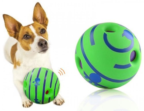 Іграшка для собак Wobble Wag Giggle — гигикаючий м’яч зі звуком для активної гри