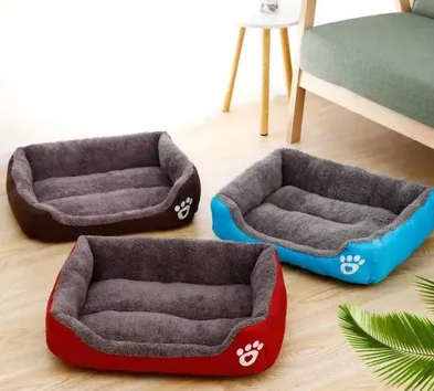 Лежанка‑пуф для котів і собак, розмір S 45×35 см