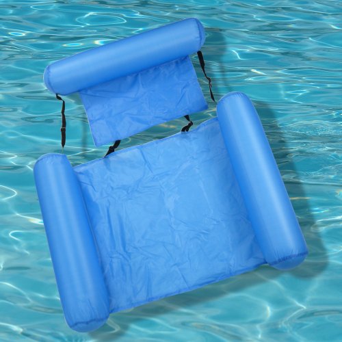 Надувний складний водний гамак-матрац: пляжне плаваюче крісло-ліжко для води