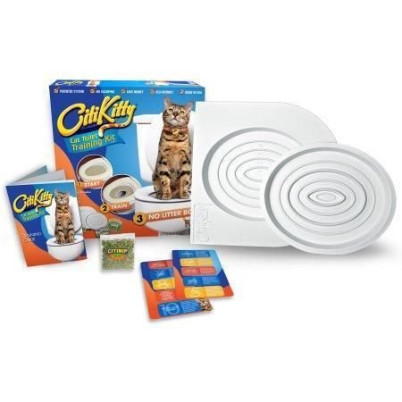 Система привчання кота до унітазу Citi Kitty — тренажер-туалет для котів Cat Toilet Training