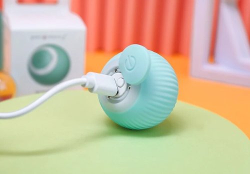 Інтерактивний м’ячик Pet Gravity для котів і собак, хаотичний рух, USB-зарядка