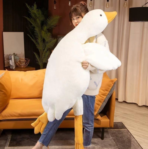 М’яка іграшка гусак-обіймашка 110 см, подушка для обіймів