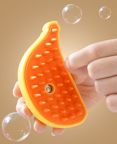 Парова щітка PET SPRAY BRUSH для собак і котів: вичісування шерсті, розпилювач, USB-зарядка