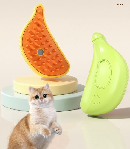 Парова щітка PET SPRAY BRUSH для собак і котів: вичісування шерсті, розпилювач, USB-зарядка