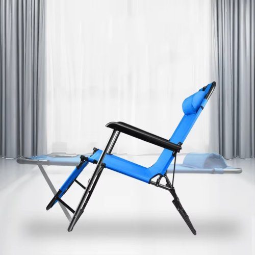 Розкладне пляжне крісло-шезлонг лежак для дачі, саду й тераси 178×60×80 см