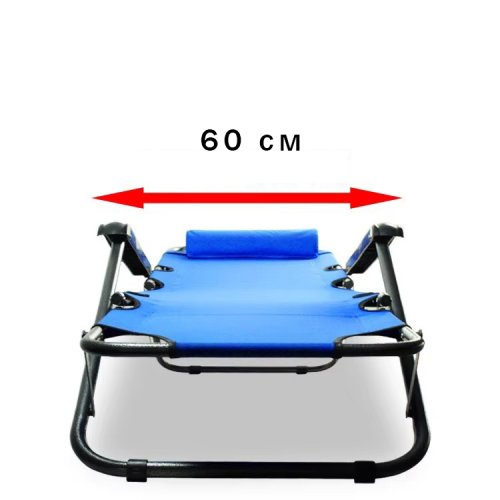 Розкладне пляжне крісло-шезлонг лежак для дачі, саду й тераси 178×60×80 см