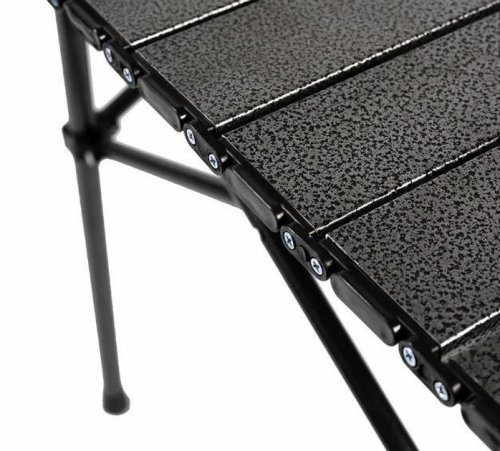 Складний портативний стіл для кемпінгу з алюмінієвою стільницею, чохол, 94×57×50 см