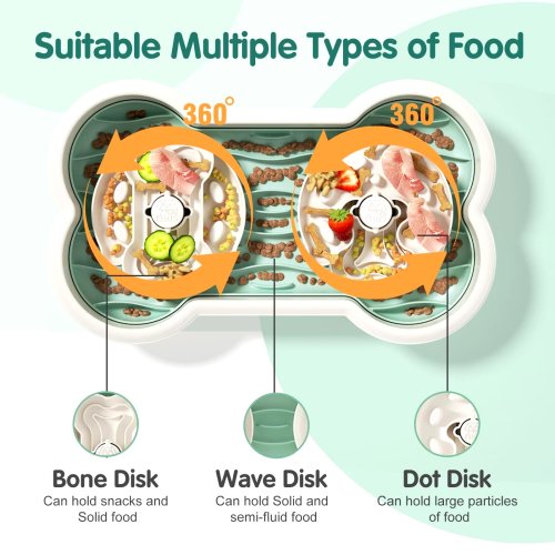 Миска-кiсточка Henry & Cary з дозатором і силіконовим килимком для повільного годування собак