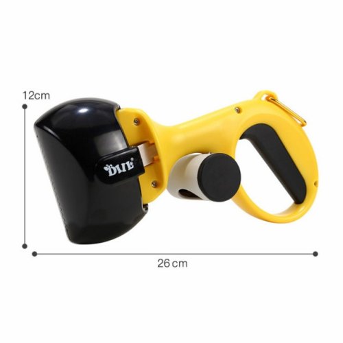 Автосовок-щипці для прибирання за собакою Pooper Scooper M 25×11×9 см з карабіном і мішками