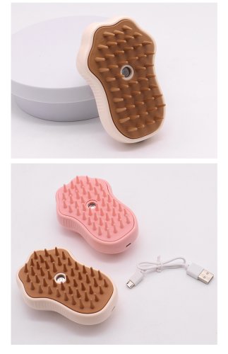 Парова щітка Cat's Paw Pet Spa для вичісування шерсті з розпилювачем, USB-зарядка