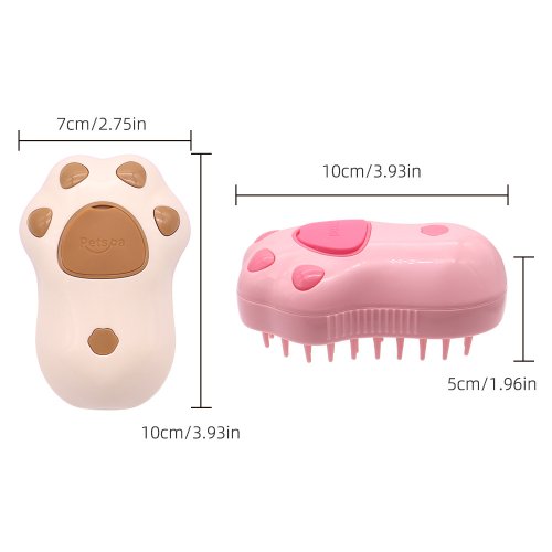 Парова щітка Cat's Paw Pet Spa для вичісування шерсті з розпилювачем, USB-зарядка